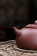 《海棠》宜興純手工紅皮龍茶壺紫砂茶具