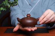 《一團和氣》宜興紫砂壺全手工泡茶壺工藝美術(shù)師大師紫泥
