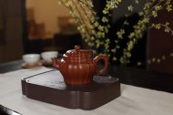 《宜興紫砂儲(chǔ)水式壺承/干泡盤》宜興工紫砂壺紫砂茶壺茶具