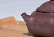 《六方容天》宜興紫砂壺高級工藝美術(shù)師手工紫泥竹容天茶壺茶具