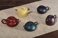 《五色富貴-五小龍》宜興紫砂壺實(shí)力派名家純手工全五色泥泡茶壺茶具