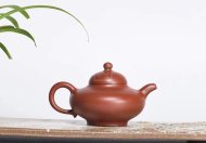 《華穎》宜興高級(jí)工藝美術(shù)師手工紫砂壺大紅袍料茶壺華穎茶具