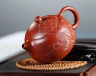 《盤(pán)龍西施》宜興紫砂壺手工實(shí)力派名家大紅袍壺茶壺西施茶具