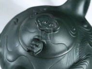 《云龍》宜興紫砂壺高級工藝美術師手工民國綠泡茶壺魚化龍茶具