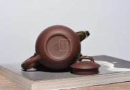 《靈玉》正宗宜興紫砂壺高級工藝美術(shù)師純手工名家龍蛋紫泥功夫紫砂茶壺