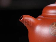 《獅韻》紫砂壺全手工茶壺老師小紅泥，絞泥（段泥、紫泥、綠泥等）壺