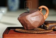 《一葉知秋》宜興紫砂壺工藝美術師手工段泥創新壺壺茶具泡茶壺