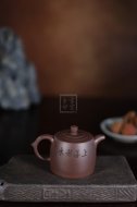 《井欄》宜興紫砂壺工藝美術師手工紫泥井欄紫砂壺茶具
