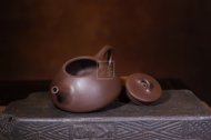《子冶石瓢》宜興紫砂壺石瓢助理工藝美術師手工紫砂壺紫泥泡茶壺茶具