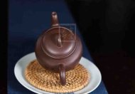 《秋韻》宜興紫砂壺助理工藝美術師手工茶壺紫泥創(chuàng)新壺