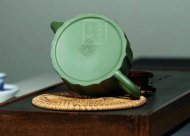 《龍把葵菱》宜興紫砂壺壺老師珍稀民國綠助理工藝美術師手工茶壺