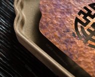 柴燒方型銅片干泡臺