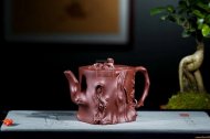 《高梅樁》宜興紫砂壺名家高級(jí)工藝美術(shù)師手工底槽青梅樁泡茶壺茶具