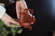 《福臨八方》宜興紫砂壺八方工藝美術師手工朱泥泡茶壺具