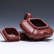 《抽角四方》宜興底槽青工藝美術師手工紫砂壺茶具四方