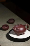 《財源滾滾》宜興紫砂壺全手工泡茶壺工藝美術(shù)師大師底槽青