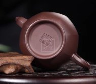 《靜荷》宜興紫砂壺高級(jí)工藝美術(shù)師手工紫茄泥茶具茶壺