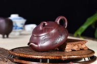 《漢棠石瓢》紫砂壺宜興工藝美術師手工泡茶壺石瓢茶具紫泥茶壺