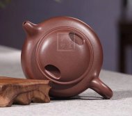 《牛蓋蓮子》宜興紫砂壺高級工藝美術(shù)師手工拼紫泥牛蓋蓮子茶壺茶具