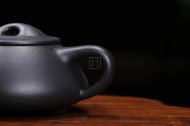 《景舟石瓢》宜興紫砂壺助理工藝美術師手工黑料石瓢茶壺茶具