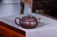 《橋梁扁鼓》宜興紫砂壺工藝美術(shù)師手工刻繪茶壺茶具紫泥