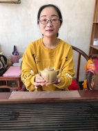 《菊蕾》宜興紫砂壺助理工藝美術(shù)師手工標(biāo)本級(jí)本山段泥泡茶壺菊蕾茶具