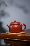 《德鐘》宜興大紅袍紫砂壺全手工茶壺工藝美術師老師德鐘