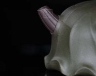 《荷葉》宜興名家紫砂壺工藝美術師手工民國綠，紫泥功夫茶具茶壺家用