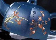 《四君子套組》宜興紫砂壺周瑞成原礦頂級天青泥全手工茶壺