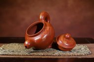 《道洪掇只》宜興紫砂壺工藝美術師手工茶壺朱泥掇只