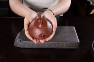 《納瓢》宜興純工藝美術師全手工紫砂壺納瓢茶具