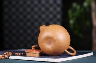 《銀杏壺》宜興紫砂茶壺高級工藝美術師段泥（配紅泥）創新壺