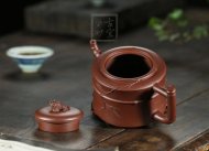 《富貴竹節(jié)套組》宜興紫砂壺套組紫砂泡茶壺紫泥手工工藝美術師紫砂茶具