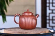 《高菱花》宜興紫砂壺壺老師底槽青工藝美術師手工菱花茶壺