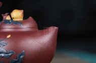 《多子多?！芬伺d紫砂壺高級(jí)工藝美術(shù)師純手工底槽青中壺茶具泡茶壺創(chuàng)新壺