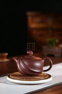 《博海浪擊》宜興紫砂壺工藝美術師手工茶壺紫泥創(chuàng)新壺