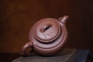 《大圓竹》宜興紫砂壺工藝美術(shù)師手工茶壺茶具紫泥