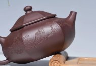 《六方容天》宜興紫砂壺高級工藝美術(shù)師手工紫泥竹容天茶壺茶具