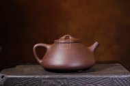 《石瓢》宜興工藝美術師手工紫砂壺紫泥料茶壺石瓢茶具