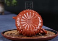 《菊蕾》宜興名家紫砂壺純全手工小煤窯朱泥泡茶壺網孔菊蕾壺家用套裝功夫茶具