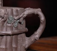 《束柴三友》宜興紫砂壺手工高級工藝美術師大師收藏級茶壺清灰泥束柴三友