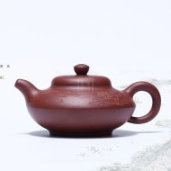 《合歡》宜興紫砂壺工藝美術師手工茶壺紫泥合歡
