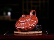 《合菱》宜興紫砂壺合菱助理工藝美術師手工大紅袍泥壺家用助理工藝美術師茶壺套裝精品