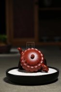 《菱韻花香》宜興紫砂壺手工工藝美術師大紅袍壺茶壺菱花茶具